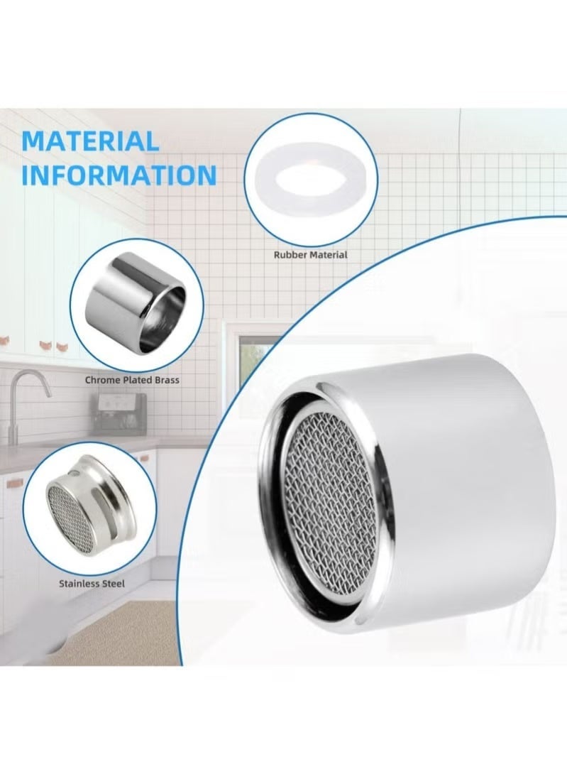 JAMS Faucet Aerator Mix JM-72443 – Set of 6 Water-Saving Faucet Screens for Kitchen & Bathroom - Image 3