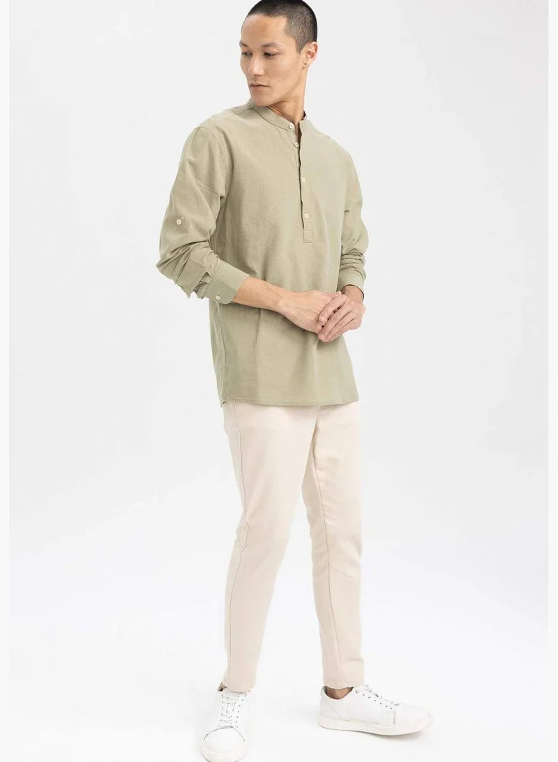 ديفاكتو Jogger Fit Tie Waist Chino Trousers