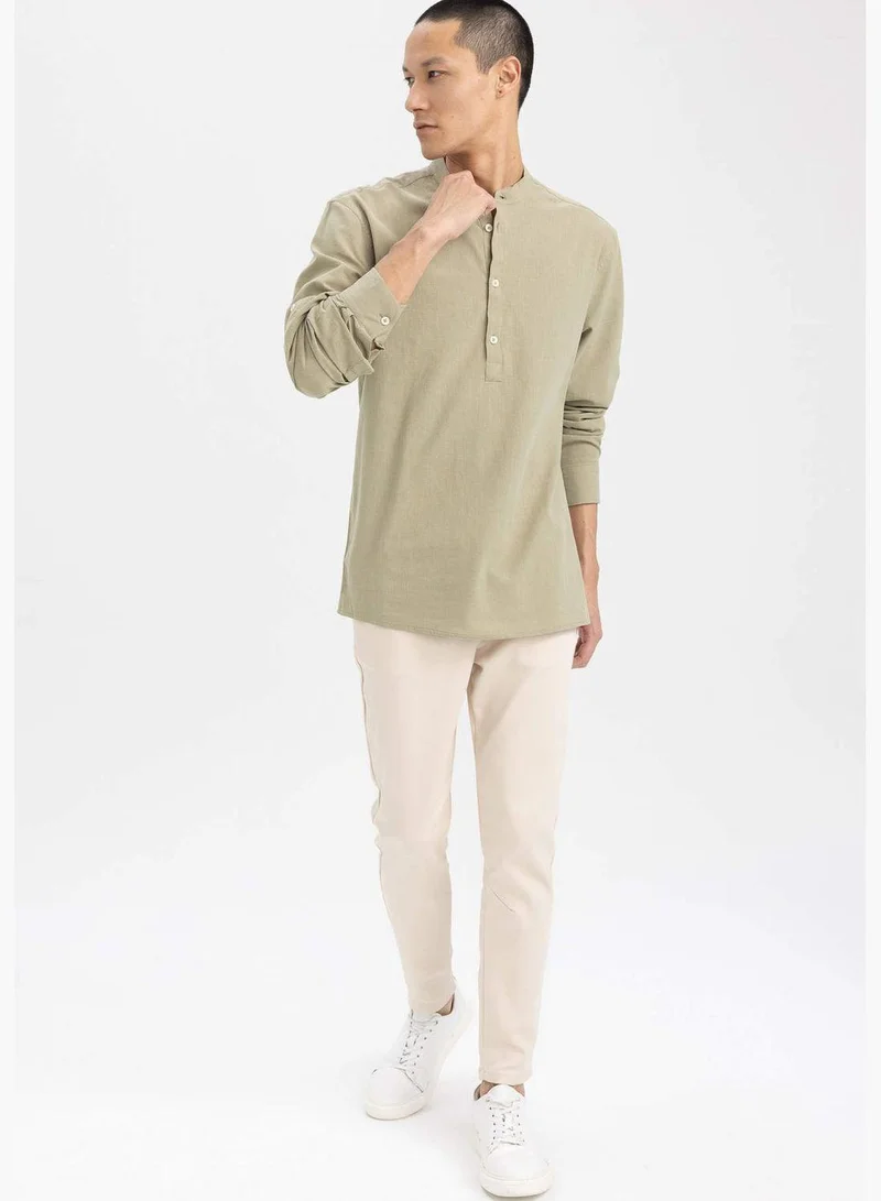 ديفاكتو Jogger Fit Tie Waist Chino Trousers