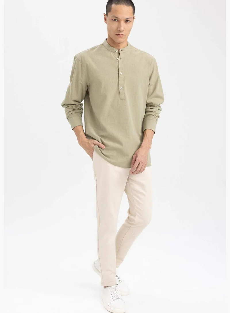 DeFacto Jogger Fit Tie Waist Chino Trousers