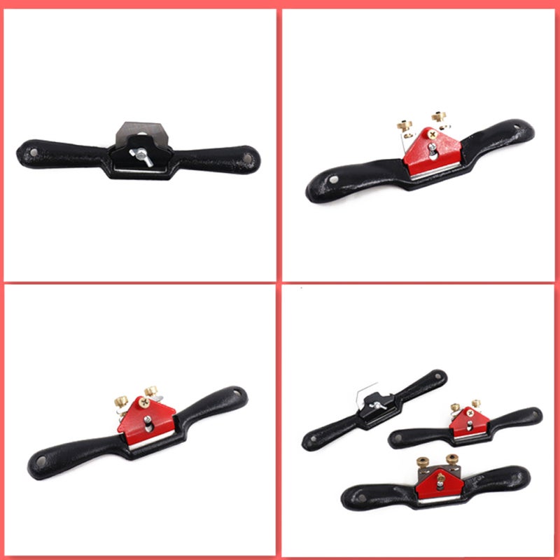 Woodworking Planer 9in Red Fine Quality Metal Sharpen Cutting Edge - Convenient Thickness Adjustment Ergonomic Hand Planer for Woodcarvers & Woodworking Enthusiasts - Image 5