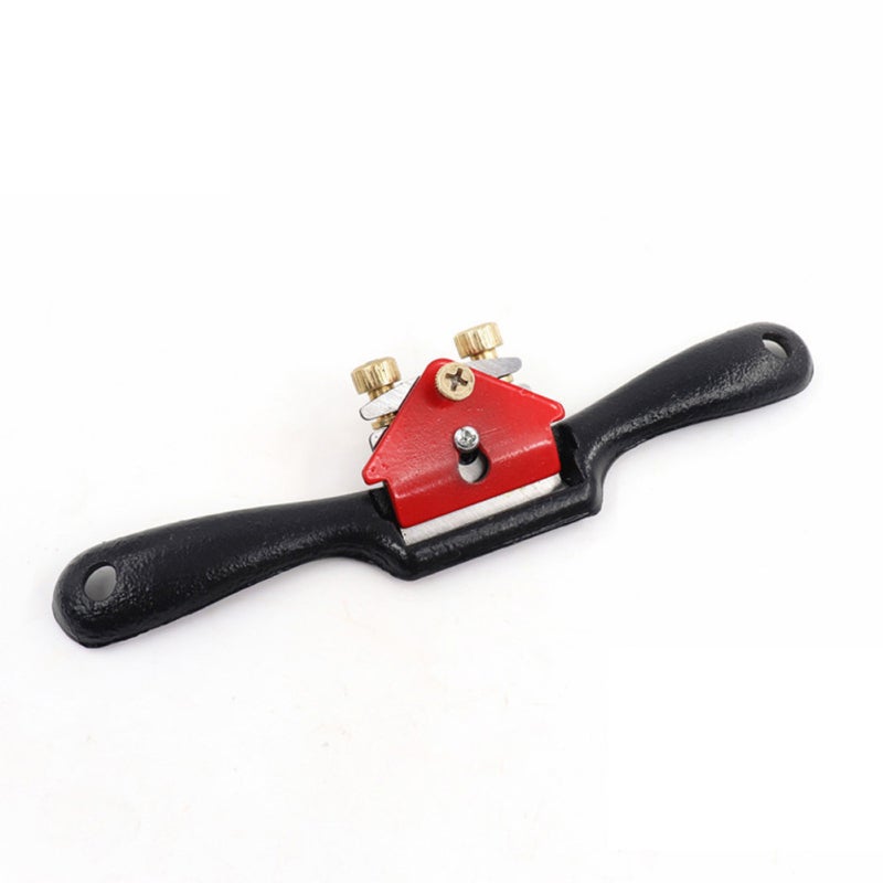Woodworking Planer 9in Red Fine Quality Metal Sharpen Cutting Edge - Convenient Thickness Adjustment Ergonomic Hand Planer for Woodcarvers & Woodworking Enthusiasts - Image 1