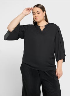 Ella Plus Flouncy Sleeve Top  - Image 1
