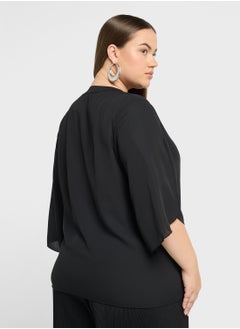 Ella Plus Flouncy Sleeve Top  - Image 2