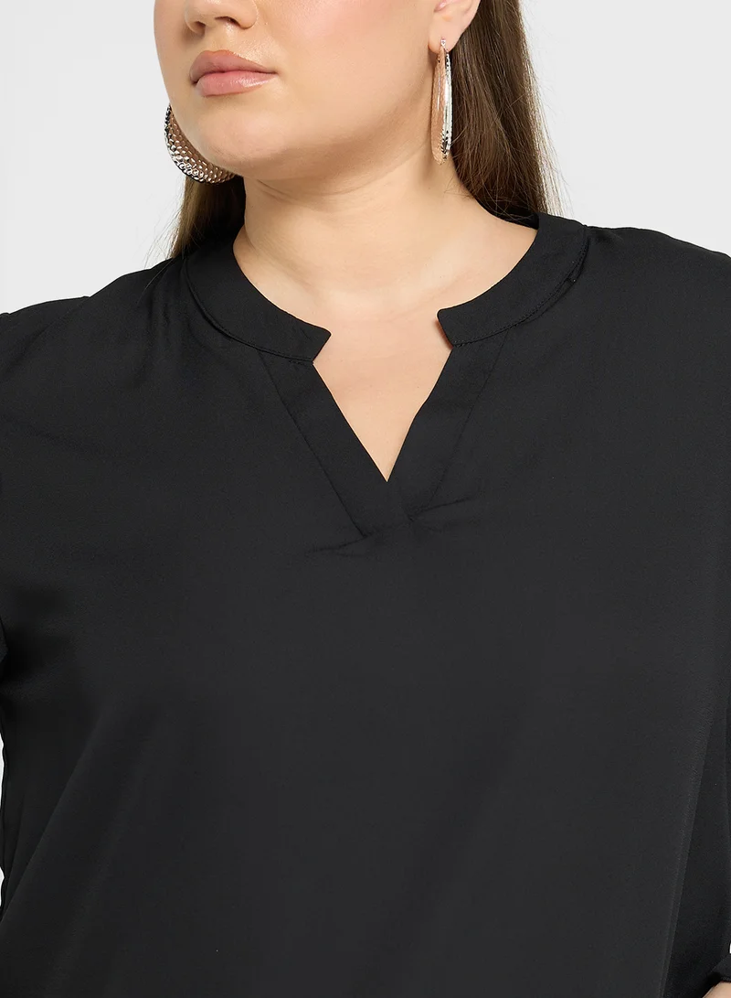 ايلا بلس Flouncy Sleeve Top