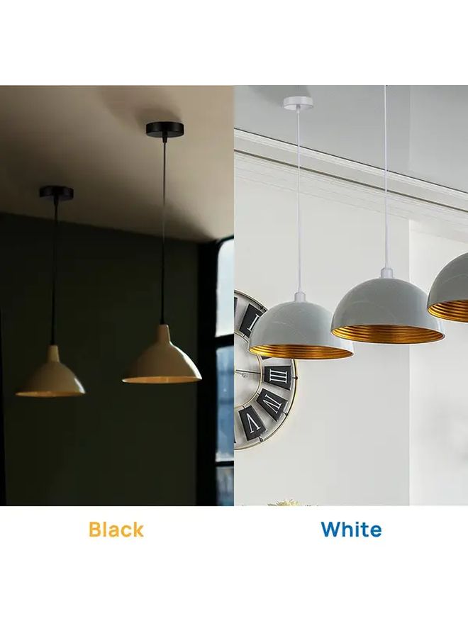 White E27 Lamp Holder Socket Hardwired Plug In Pendant Light Fixture 85 265V Wide Voltage - Image 4