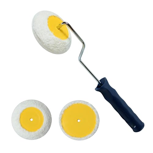 Nichiyo Corner Paint Roller Kit, 3 Pieces Mini Drywall Corner Roller for Use with Water-Based, Oil Or Enamel Paints Edger Corner Paint Roller Tool for Home Office Wall Painting Decoration - Image 1