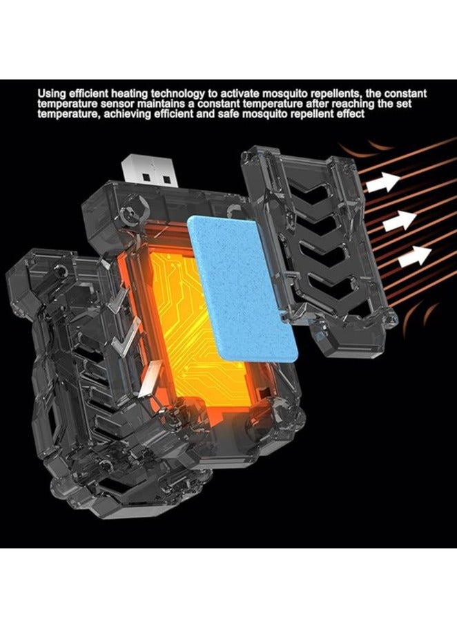 general Outdoor camping, home portable USB rechargeable mosquito repellent, heating electric mosquito coil, wireless mosquito control - Image 5