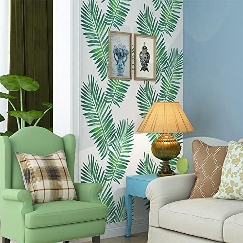 ELTON Waterproof Peel and Stick Floral Wallpaper, Self-Adhesive Vinyl Wall Covering for Bedroom, Living Room Bathroom Cabinet, Countertop (45 x 600 cms, Palm Leaves) - Image 4