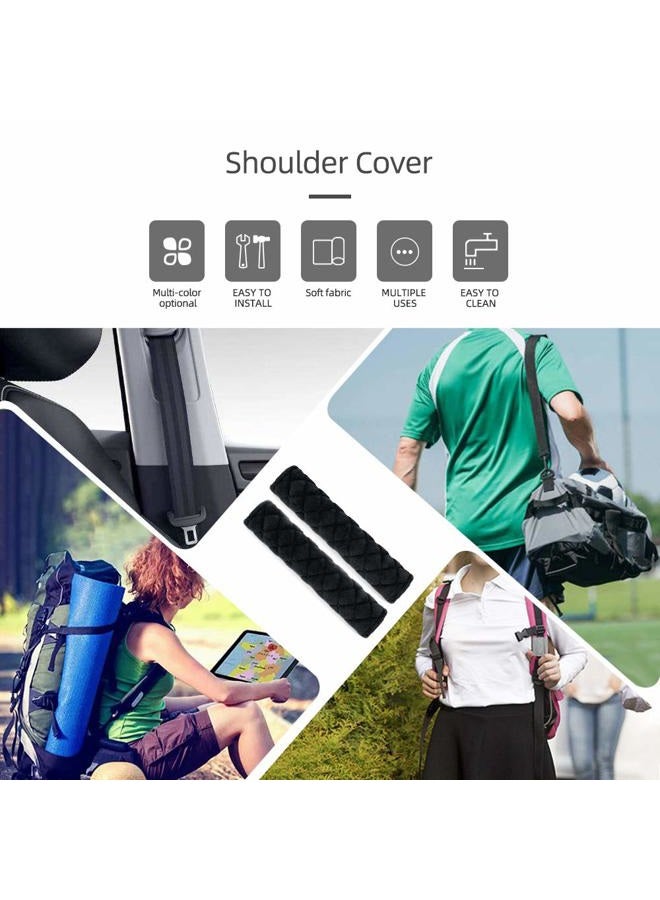 surpassme Car Seat Belt Pads Cover, 2 Pack Seat Belt Shoulder Strap Covers Protector to Release Stress to Your Neck and Shoulder for a Safety Driving (Black) - Image 5