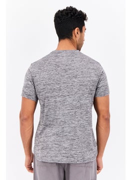 Nordland Men Sportswear Fit Short Sleeves Training T-Shirt, Heather Grey  - Image 3