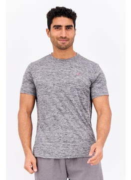 Nordland Men Sportswear Fit Short Sleeves Training T-Shirt, Heather Grey  - Image 1