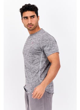 Nordland Men Sportswear Fit Short Sleeves Training T-Shirt, Heather Grey  - Image 2