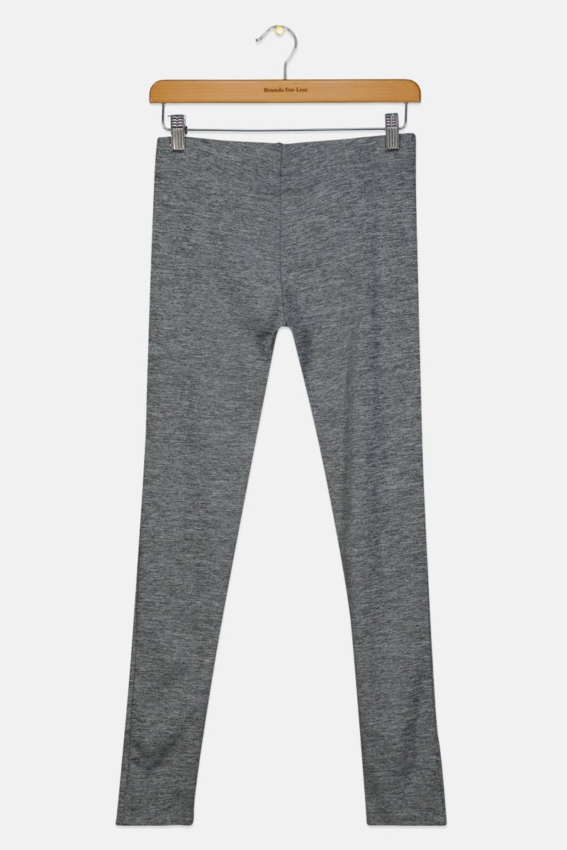 PUMA Kids Girl Sportswear Fit Training Leggings, Heather Grey - Image 2