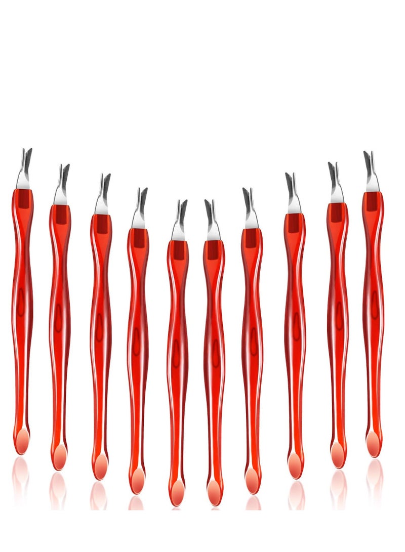 Y&D Nail Cuticle Knife, 30 Pieces Trimmer Remover, Pusher Stainless Steel Dead Skin Callus Removal Fork, with Plastic Handle 4 Inch Art Tool Cleaner for Fingernail and Toenail  - Image 1