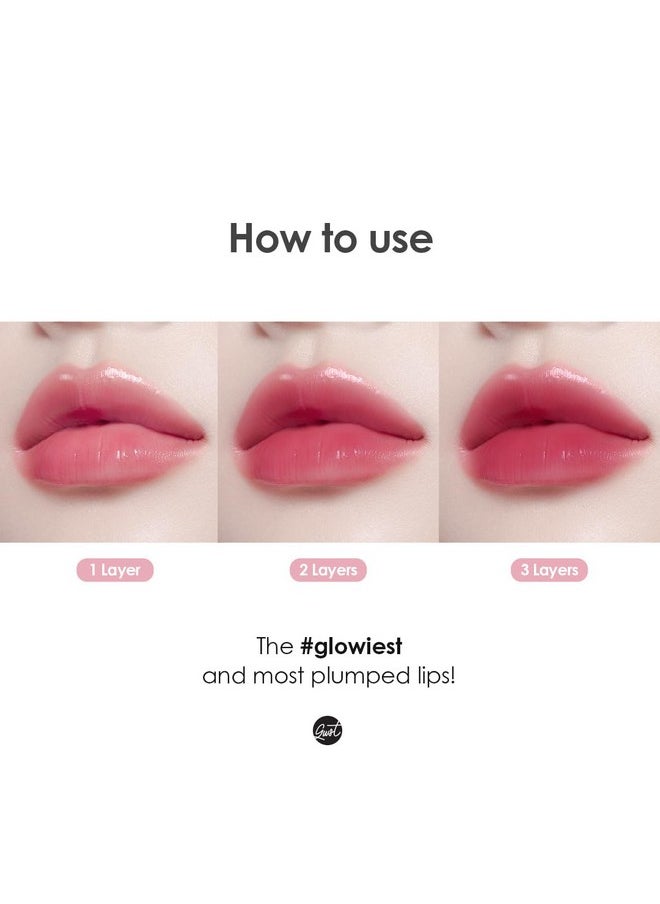 glowiest - Dream Glow Tinted Lip Oil 004 Rosewood ; 3In1 Formula Lip Gloss With A High Shine Finish Nonsticky Long Lasting Korean Plumped Tinted Lip Oil 0.19 Fl. Oz. 5.7 Ml - Image 1