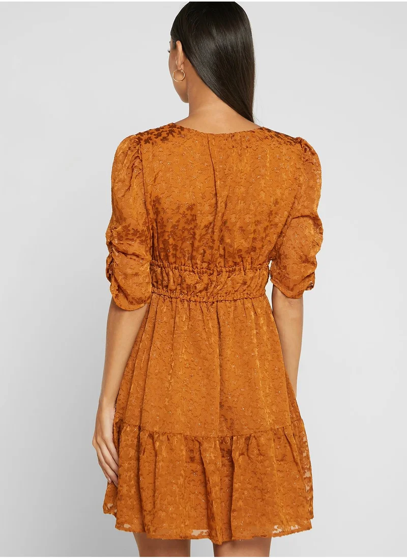 French Connection Lace Detail Skater Dress