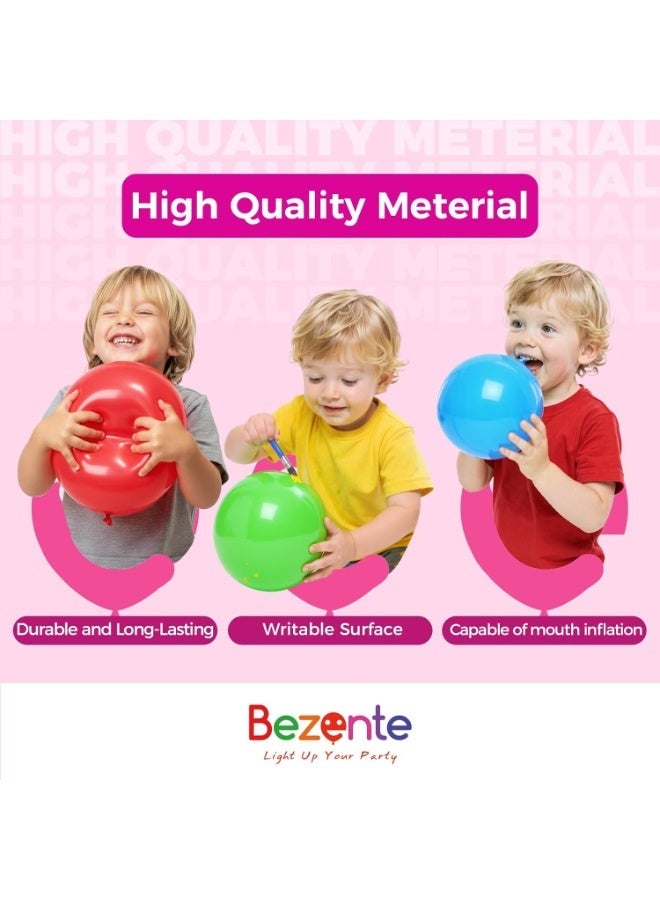 Royal Blue Latex Party Balloons - 100 Pack 12 بوصة بالونات الزرقاء الهيليوم المستديرة لعيد ميلاد التخرج البيسبول البحرية 4 يوليو يوم التذكار للاستقلال ديكورات الحزب الوطني - Image 3