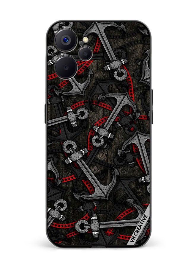 VR CREATIVE Protective Case Cover For Realme 10 5G Anchor Leggings Design Multicolour - Image 1