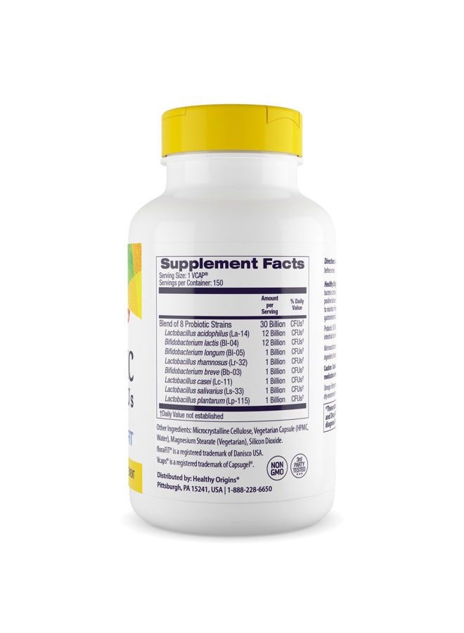 Healthy Origins Probiotic 30 Billion CFU's (Shelf Stable, Non-GMO, Gluten Free, Digestive Health, Gut Health, Immune Support), 150 Veggie Caps - Image 2