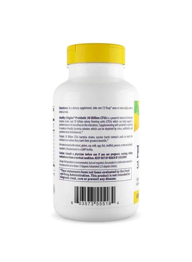 Healthy Origins Probiotic 30 Billion CFU's (Shelf Stable, Non-GMO, Gluten Free, Digestive Health, Gut Health, Immune Support), 150 Veggie Caps - Image 3