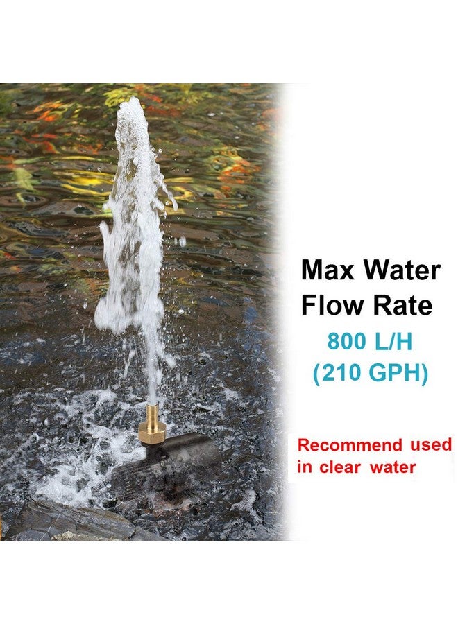 MOUNTAIN_ARK DC 12V Submersible Clear Water Pump, Adjustable Power, 210 GPH Aquarium Fountain Pumps - Image 3