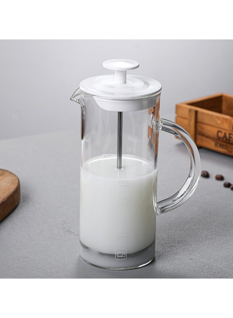 general Manual Milk Frother 480ml - Easy-to-Use Hand Press Foamer for Creamy Foam Suitable for Coffee Matcha, Hot Chocolate, Anti-Scald Design - Image 2