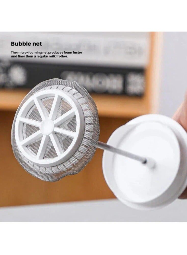 general Manual Milk Frother 480ml - Easy-to-Use Hand Press Foamer for Creamy Foam Suitable for Coffee Matcha, Hot Chocolate, Anti-Scald Design - Image 3