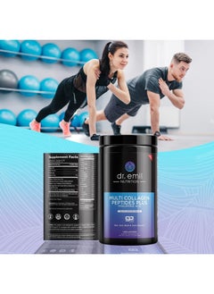DR EMIL NUTRITION Multi Collagen Peptides Powder - 20g of Unflavored Hydrolyzed Collagen Protein Powder with Hyaluronic Acid for Hair, Skin, Nails and Joints - 15 Servings  - Image 5