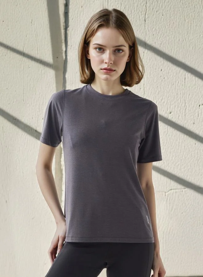 ADOT by Splash Seamless Crew Neck T-shirt with Short Sleeves