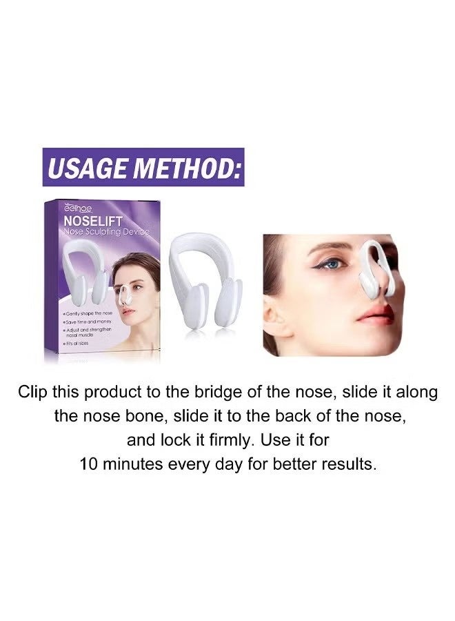 EELHOE Noselift Nose Sculpfing Device, Nose Shaper Lifter Clip Beauty Up Lifting Soft Safety Silicone Rhinoplasty Bridge Straightener Corrector Slimming Device Pain Free High Up Tool - Image 5