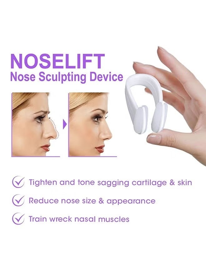 EELHOE Noselift Nose Sculpfing Device, Nose Shaper Lifter Clip Beauty Up Lifting Soft Safety Silicone Rhinoplasty Bridge Straightener Corrector Slimming Device Pain Free High Up Tool - Image 2
