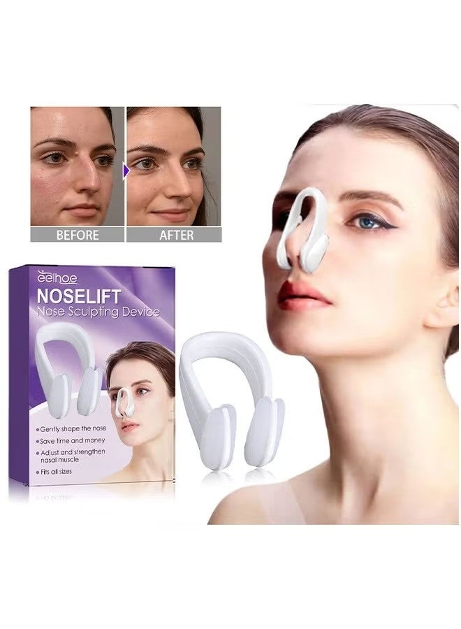 EELHOE Noselift Nose Sculpfing Device, Nose Shaper Lifter Clip Beauty Up Lifting Soft Safety Silicone Rhinoplasty Bridge Straightener Corrector Slimming Device Pain Free High Up Tool - Image 1