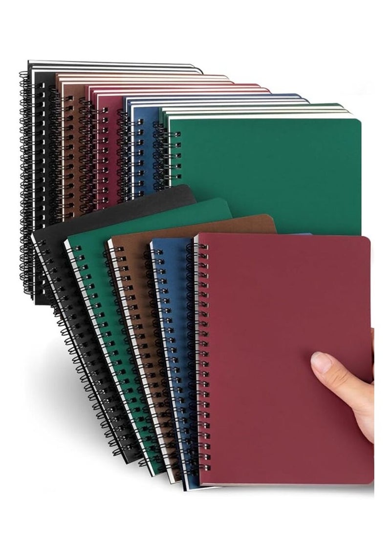 Tanyaz Pack 4 Of A5 Spiral Notebooks, 100 Pages, Lined Paper, Suitable For Office And School Supplies  - Image 3