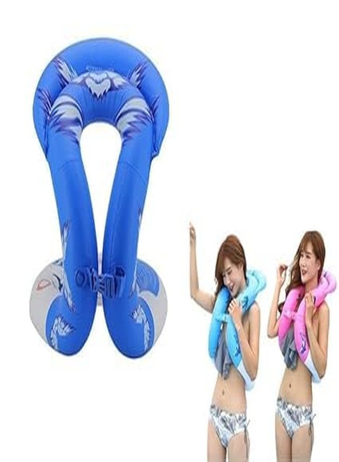 PRISO Swimming Neck Float Ring Double-Balloon Life Vest for Children Kids Inflatable Swimming Neck Circle Learning Aid Neck Collar Floating Ring. (Multicolor) - Image 5