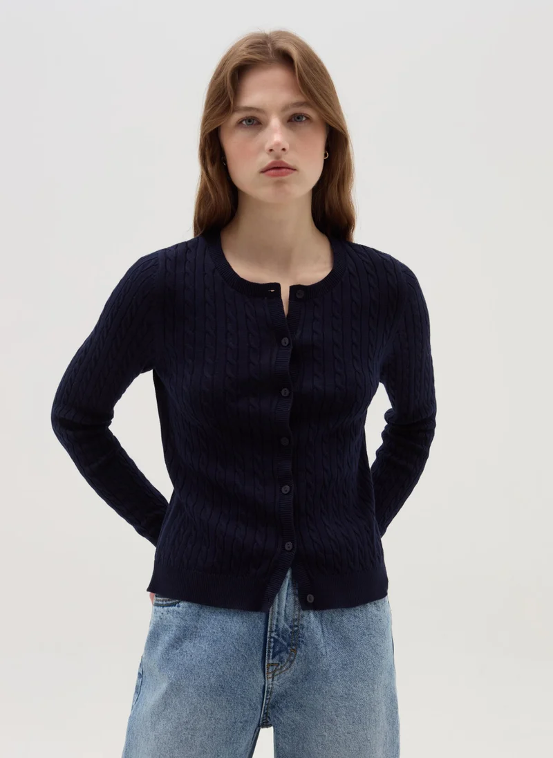 Ovs Cardigan with cable-knit design