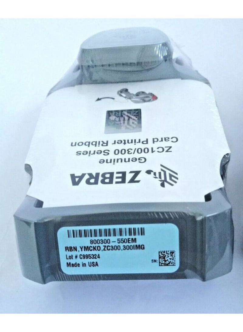 ZEBRA Genuine 800300-255EM ink ribbon for Zebra ZC100 and ZC300 printers - Guaranteed highest print quality! - Image 2