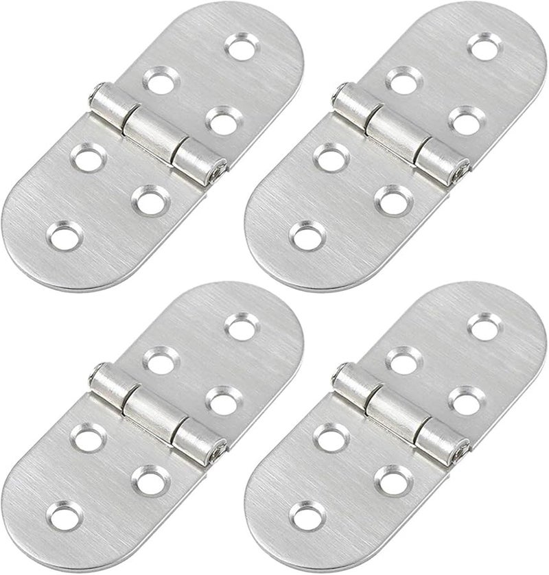 مفصل باب خزانة مخفي بإطار من الفولاذ المقاوم للصدأ 4 قطع مكتب قابل للطي محوري - Image 2