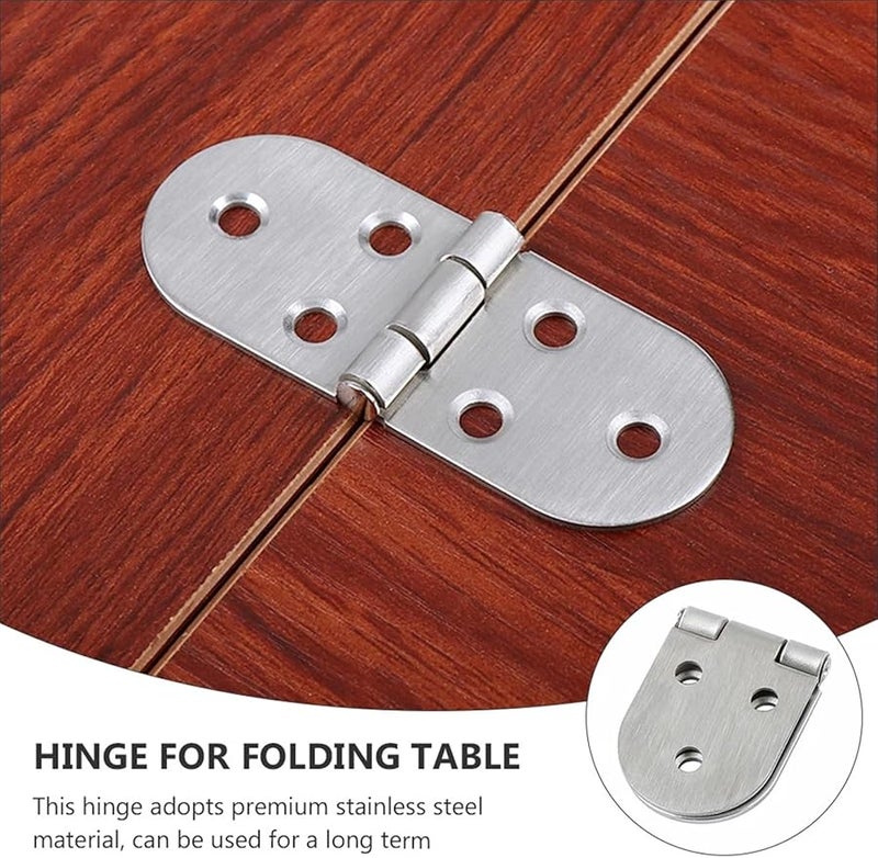 مفصل باب خزانة مخفي بإطار من الفولاذ المقاوم للصدأ 4 قطع مكتب قابل للطي محوري - Image 5