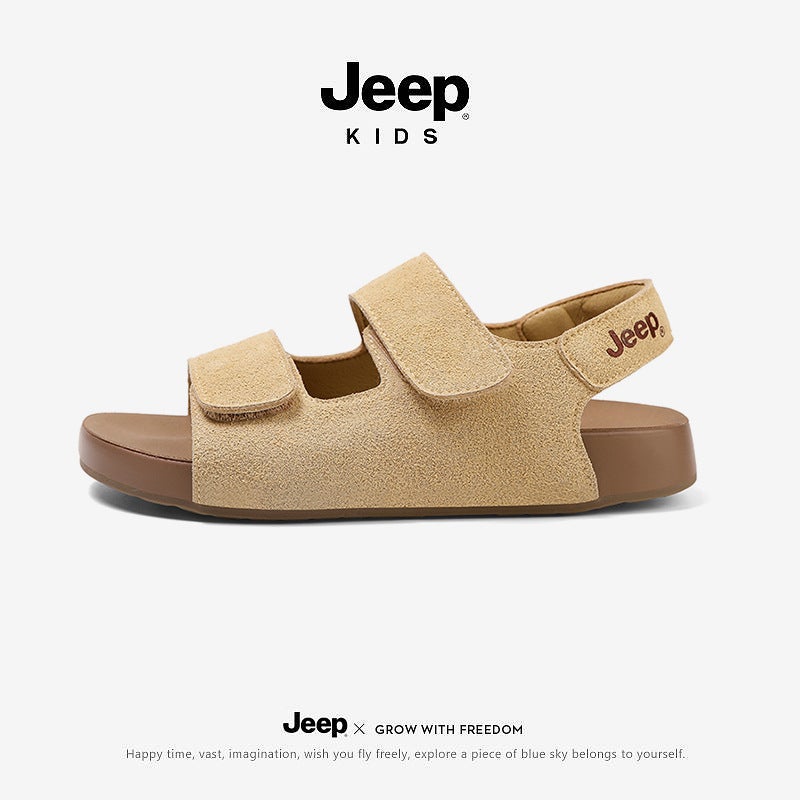 Jeep Kidsren'S Sandals Boys Summer Retro Girls Sports Non-Slip Birkenstock Kidsren'S Shoes Summer Baby Beach Shoes - Image 2