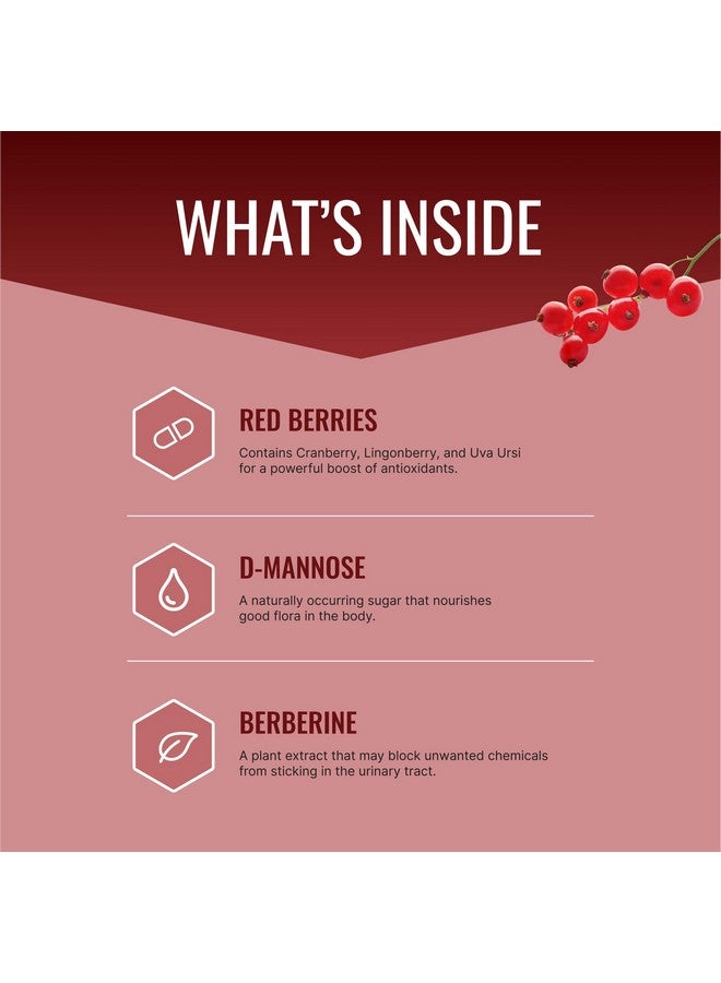 Approved Science® Uritrac™ - UTI Support - Cranberry, D-Mannose, Lingonberry - Vegan Friendly - 60 Capsules per Bottle - Pack of 2 - Image 2