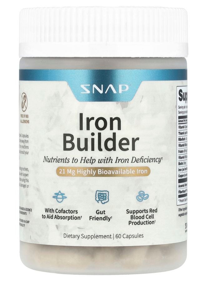 SNAP SUPPLEMENTS Iron Builder 60 Capsules