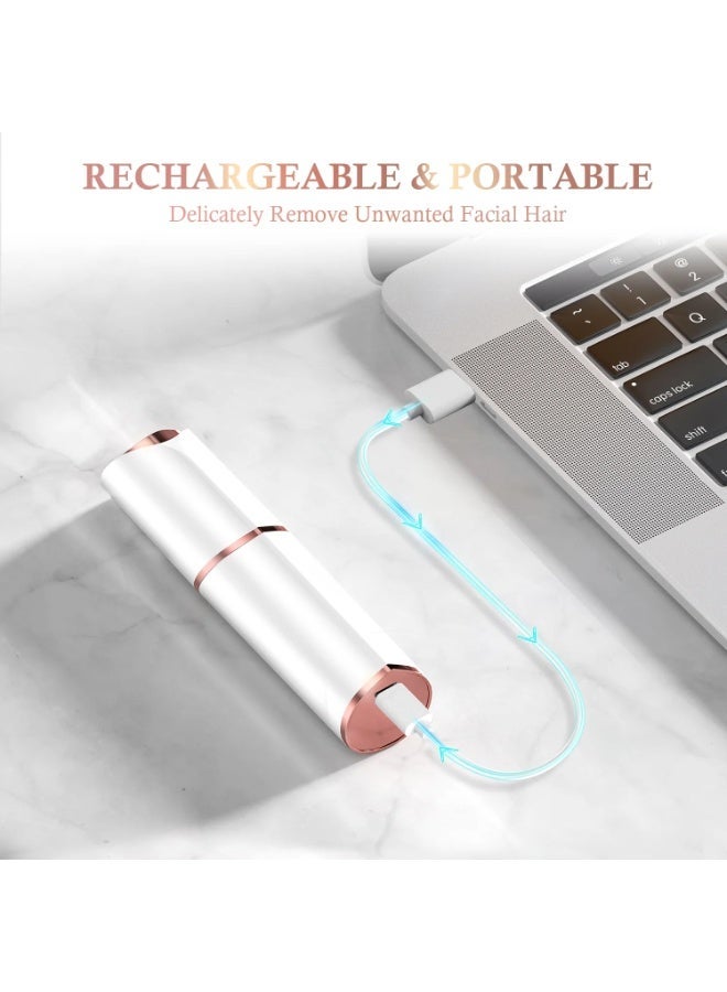 Rechargeable Facial Hair Remover for Women – Painless Electric Face Shaver with Precision Head, USB Charging, Instant Smooth Hair Removal for Upper Lip, Chin u0026 Face - Image 5