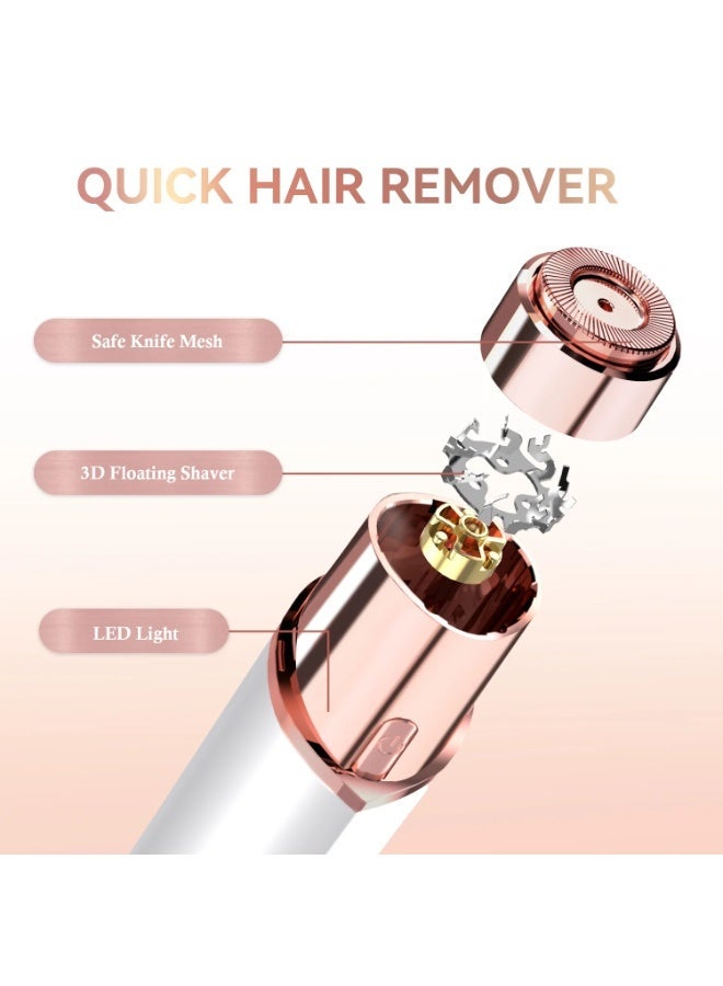 Rechargeable Facial Hair Remover for Women – Painless Electric Face Shaver with Precision Head, USB Charging, Instant Smooth Hair Removal for Upper Lip, Chin u0026 Face - Image 3