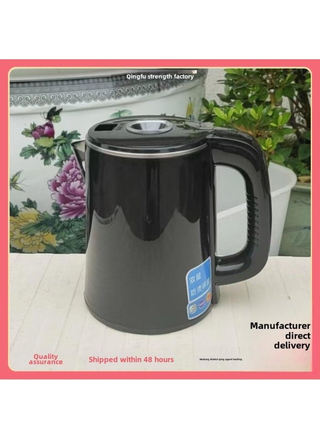 Generic - Tea Bar Machine Universal Kettle 304 Stainless Steel Rubber-coated Kettle Universal Rubber-coated Kettle Matching Small Five-ring Kettle-Color:304 Inner Brown Color Steel Kettle (higher 1l)-Capacity:Default - Image 1