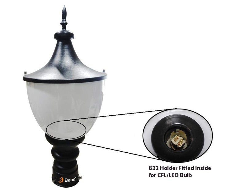 BENE Outdoor Lamp Tzar (Black 16 Cms) - Image 2