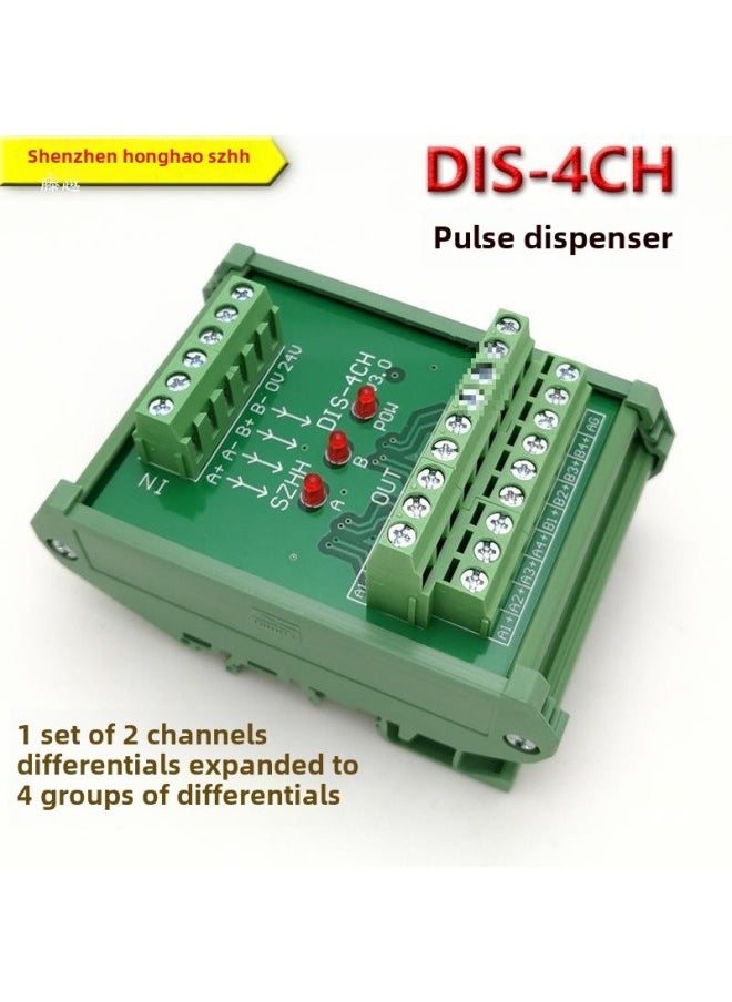 Generic Dis-4Ch Encoder Pulse Distributor 1 In 4 Out External Power Supply 5V Optional Differential Signal Expansion-Color:24v Signal Input (v4.2) Can Supply External 5vvv  - Image 4