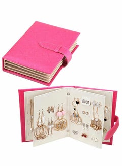 Earring Book Design Case Portable Holder Travel Jewelry Organizer for Earring, Storage Tray Holder, Capable to Hold 42 Pairs