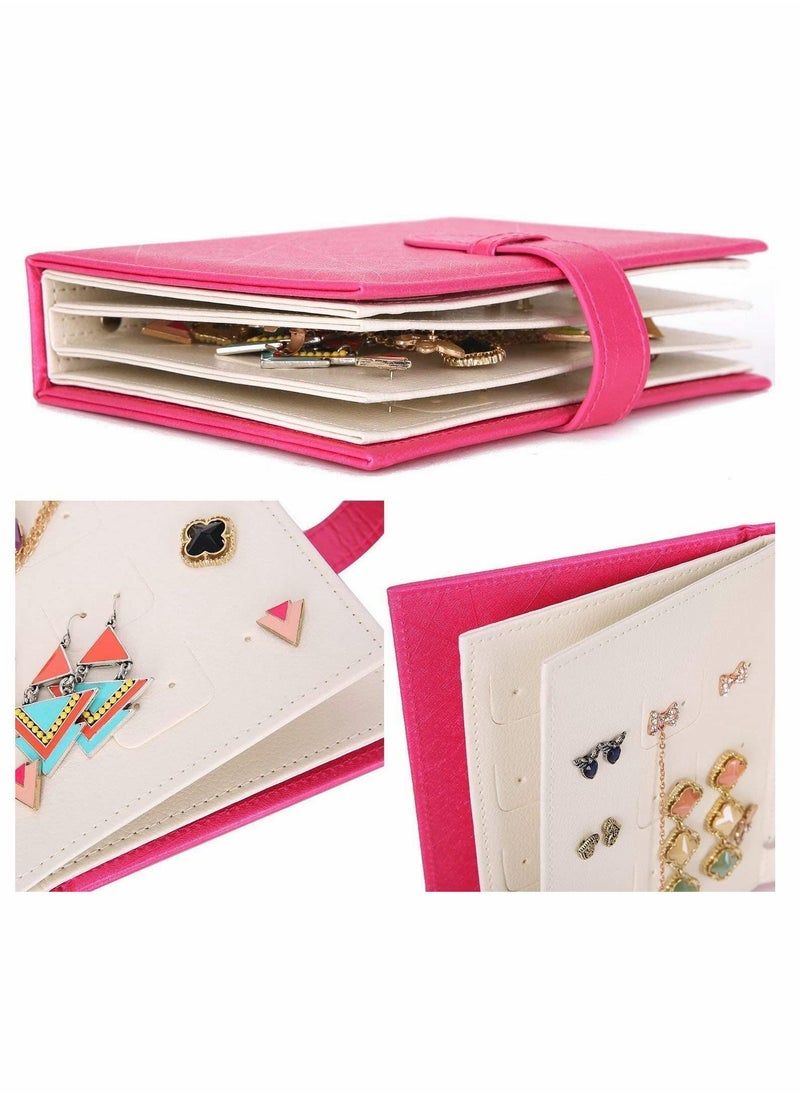 Y&D - Earring Book Design Case Portable Holder Travel Jewelry Organizer for Earring, Storage Tray Holder, Capable to Hold 42 Pairs - Image 1