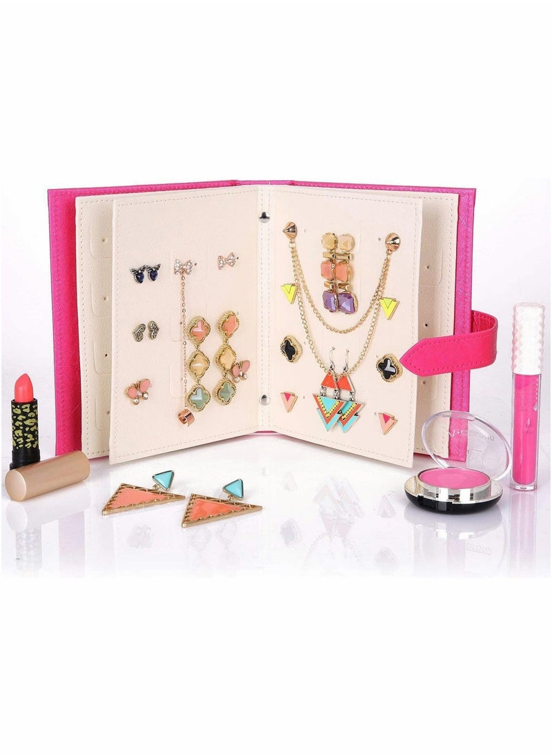 Y&D - Earring Book Design Case Portable Holder Travel Jewelry Organizer for Earring, Storage Tray Holder, Capable to Hold 42 Pairs - Image 1